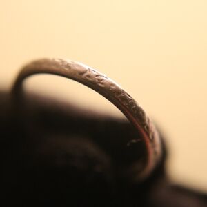 Vintage platinum band